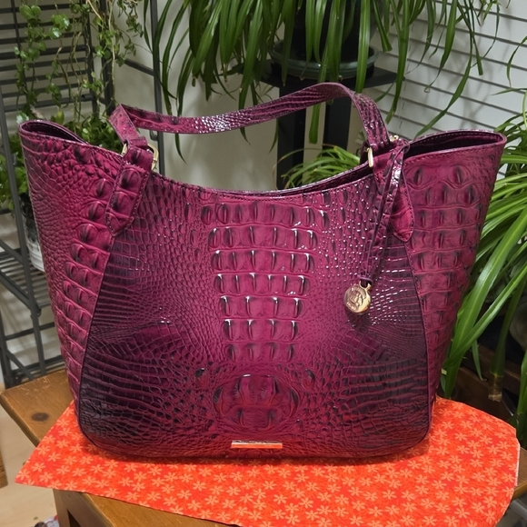 Brahmin Handbags - NWT Brahmin Aliza Tote in Sugar Plum Melbourne. HTF. RARE